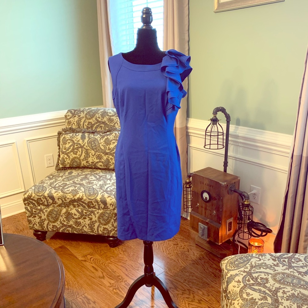 Blue Calvin Klein Career Dress!